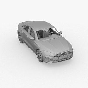audi a3 sedan s line 2021 3D model