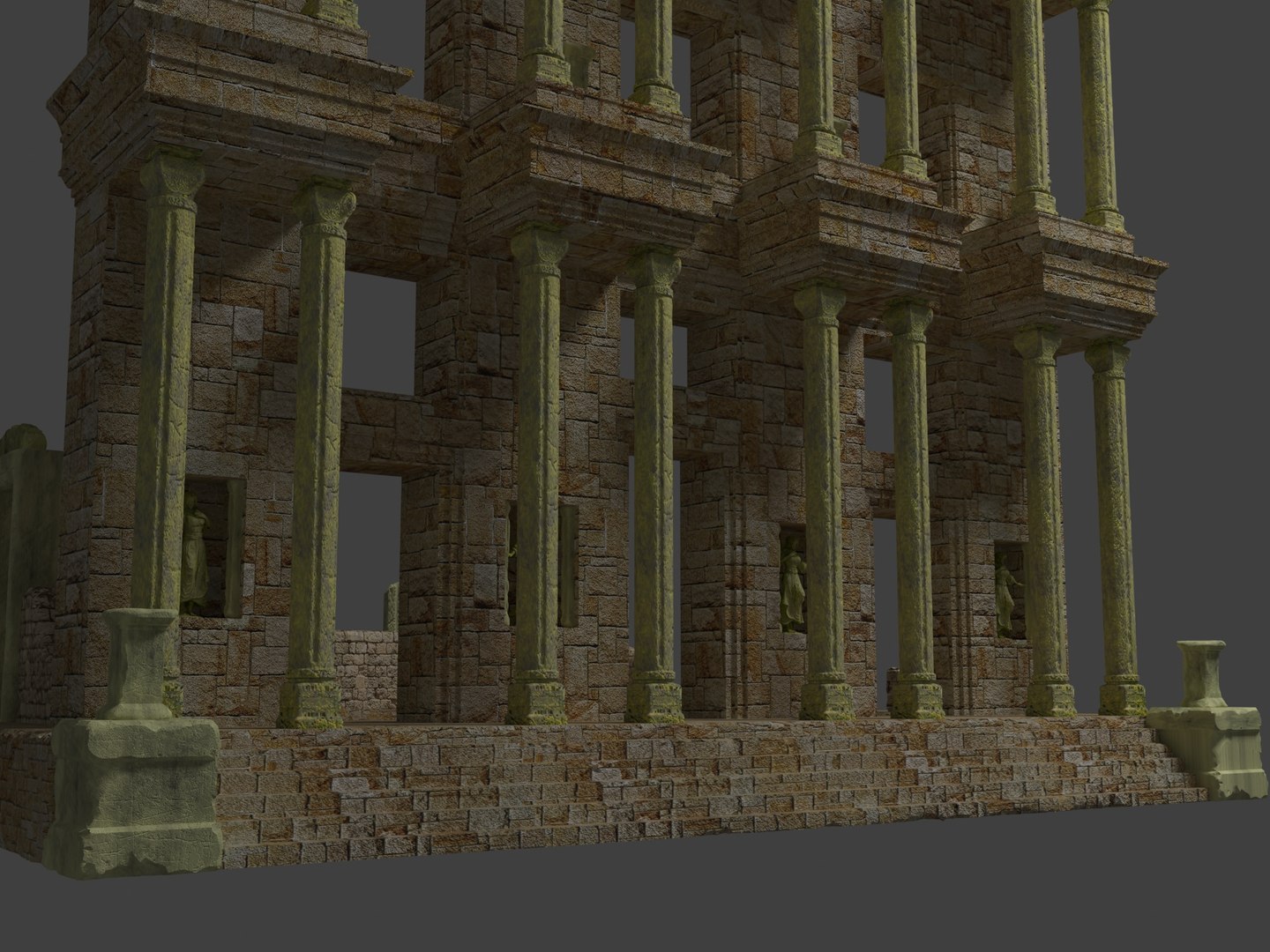 3D Temple Ruins 2 - TurboSquid 2070922