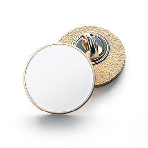 Round Enamel Pin 3D model