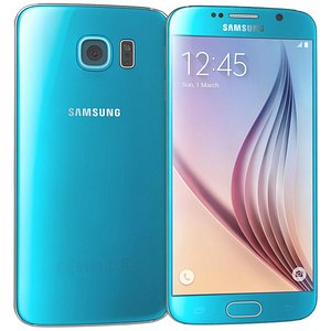 3d samsung galaxy s6 blue