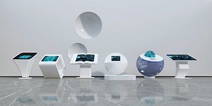 Electronic Kiosk 3D model