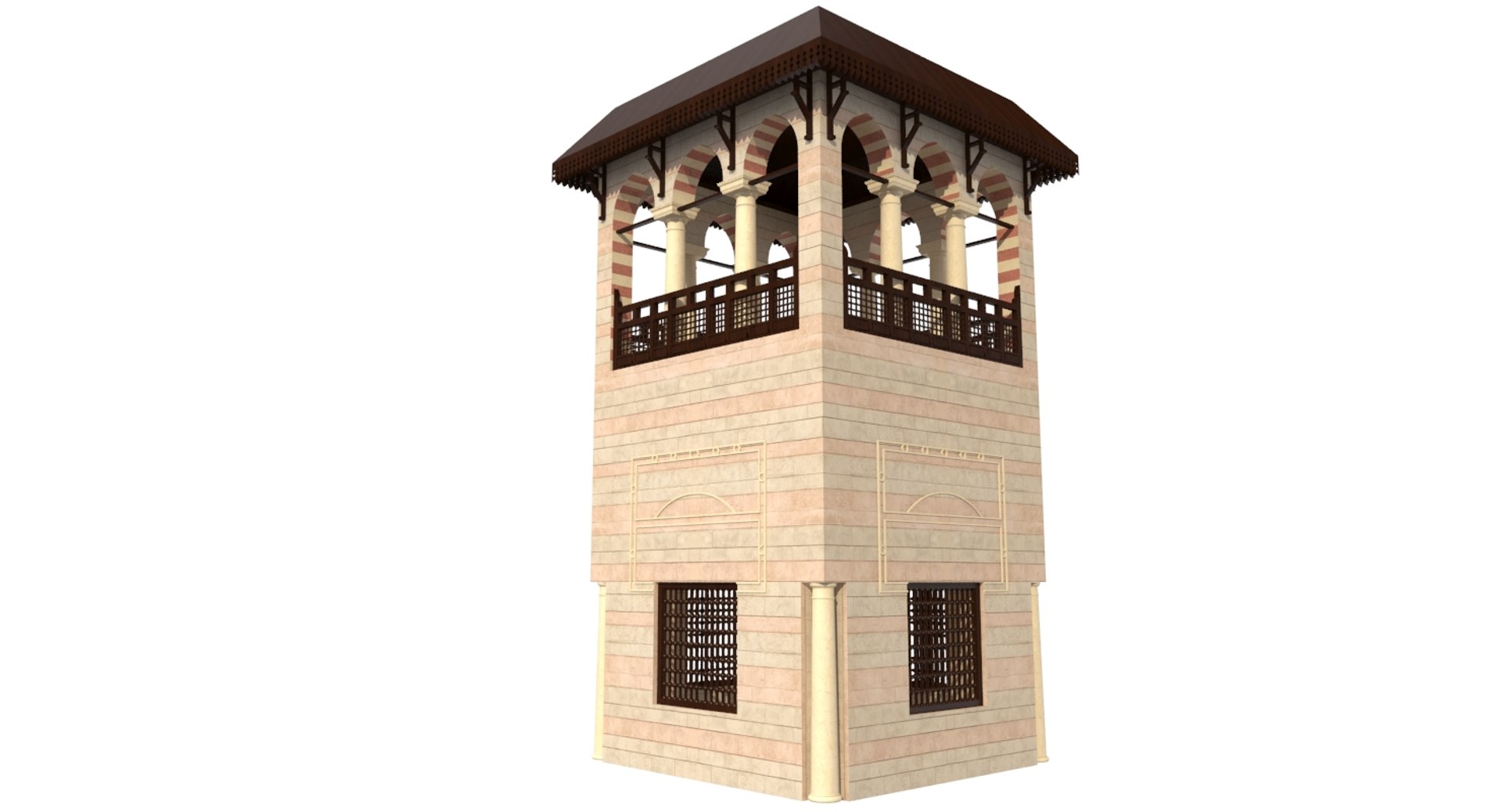 3D Islamic Building Model - TurboSquid 1168986