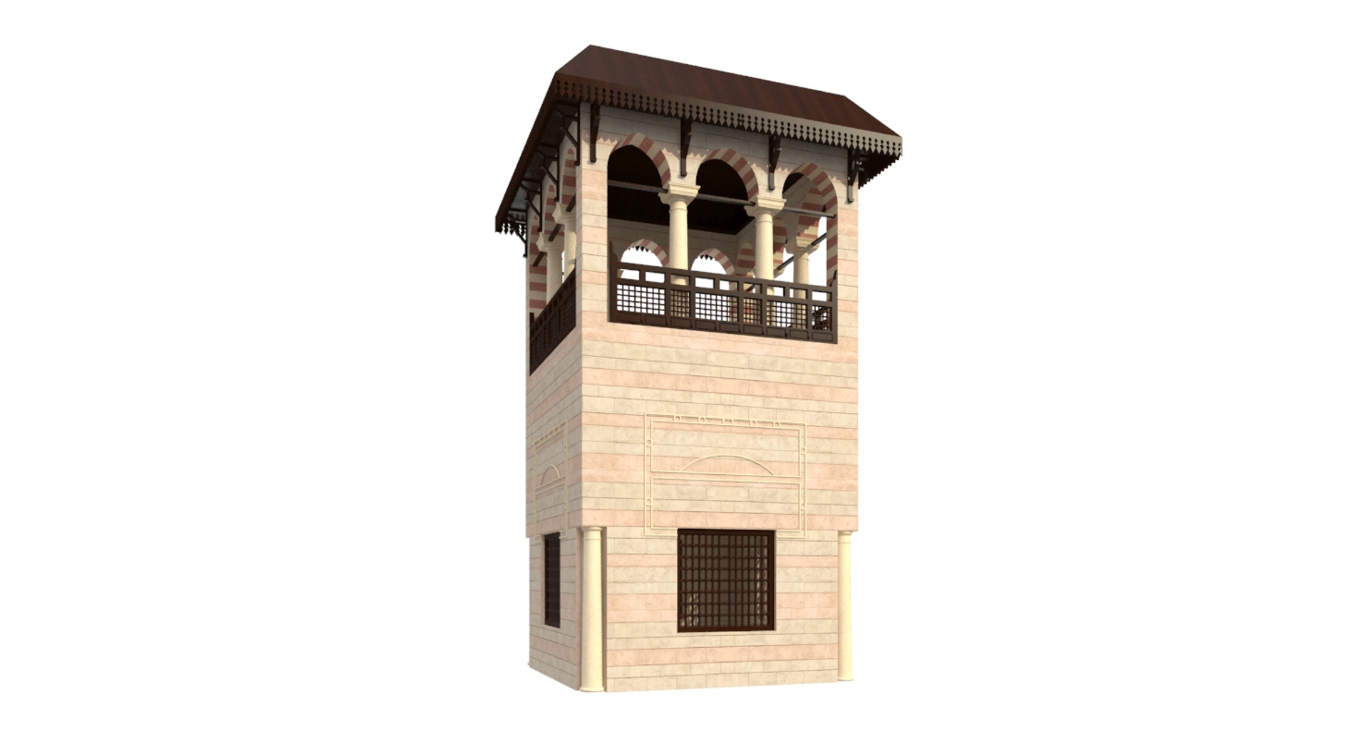3D Islamic Building Model - TurboSquid 1168986