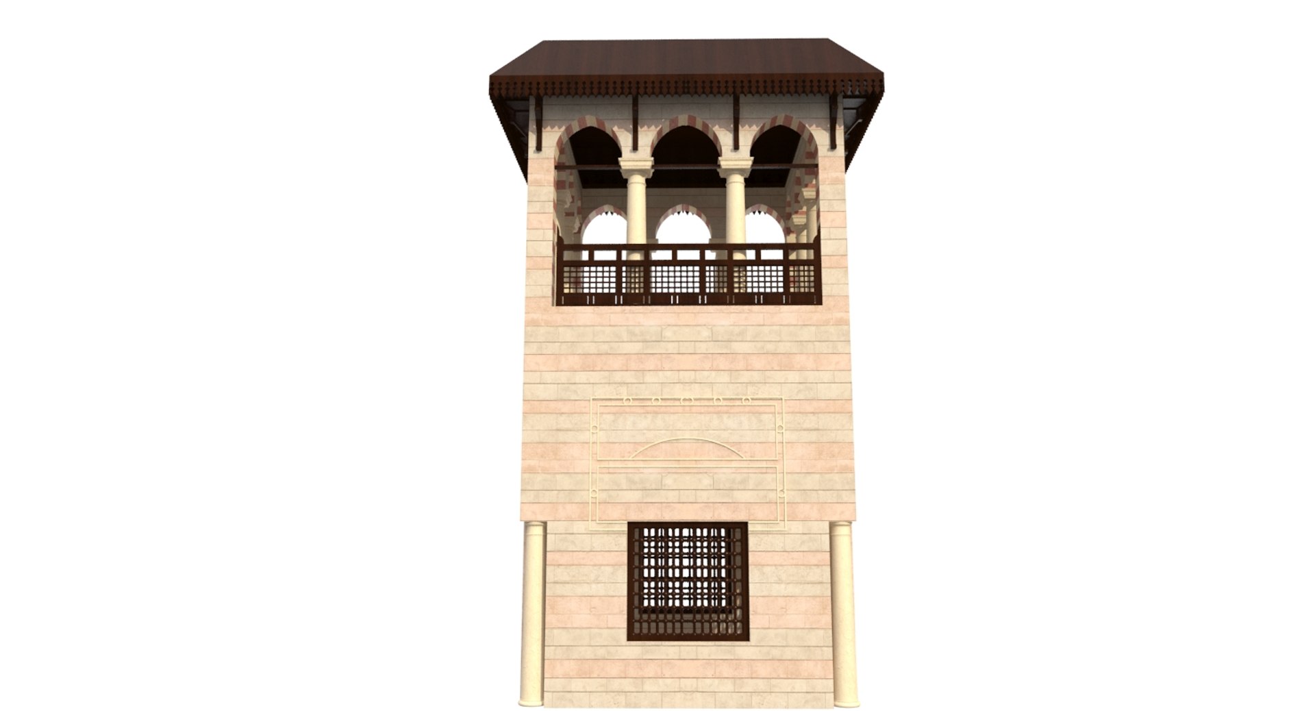 3D Islamic Building Model - TurboSquid 1168986