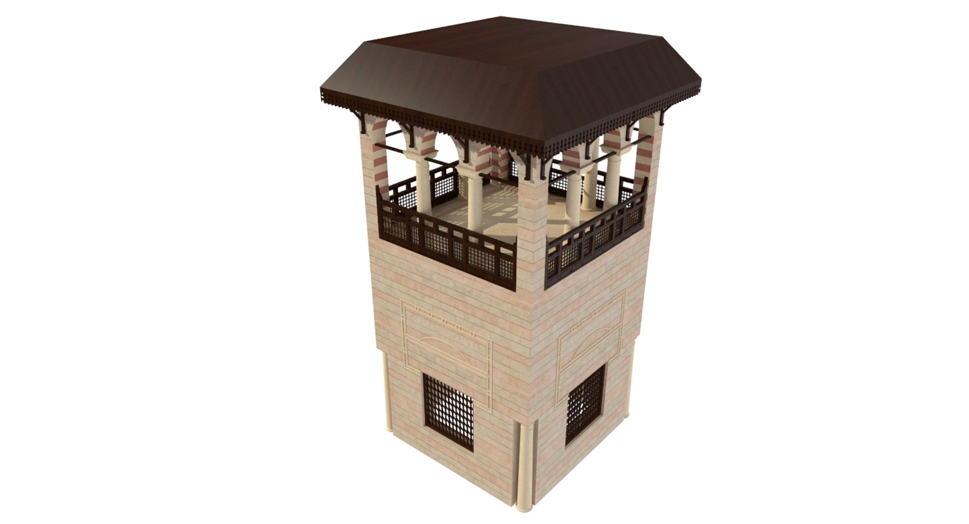 3D Islamic Building Model - TurboSquid 1168986