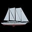 3d model of sailboat yacht sail