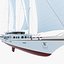 3d model of sailboat yacht sail