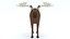 Low Poly Caretoon Moose 3D model