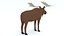 Low Poly Caretoon Moose 3D model