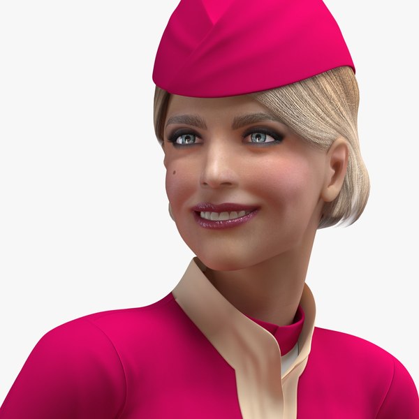 airline hostess maroon uniform model