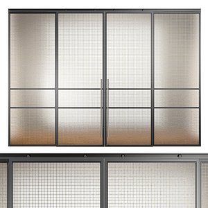 glass partition loft 7 3D