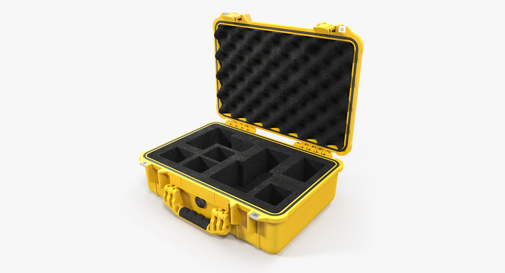 Pelican Case Photo Foam Yellow 3D model preview