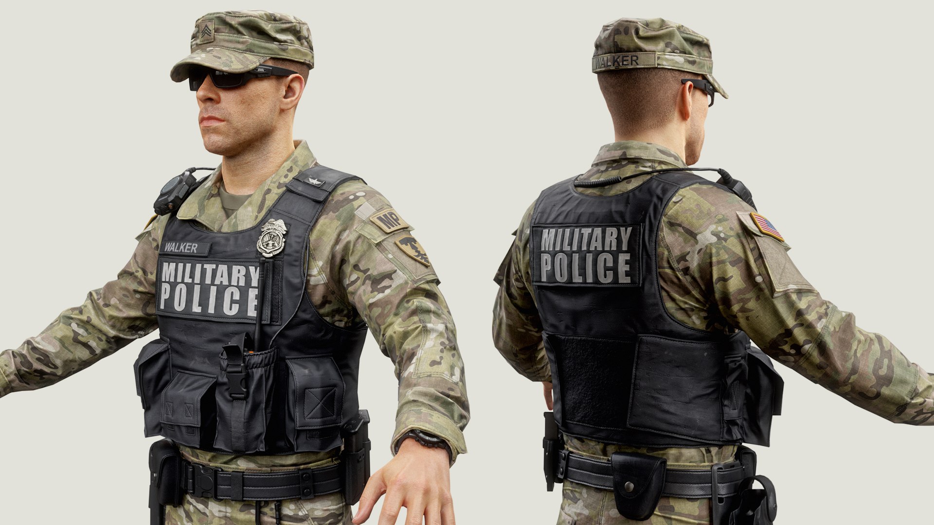 3D US Military Police Soldier Model - TurboSquid 2365979