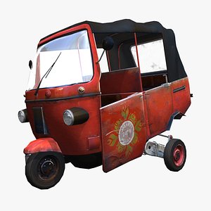 3d bajaj jakarta rickshaws