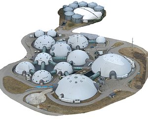 Secret Base Space Station 3D model