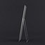 Adesso Alice Floor Mirror in Satin Steel