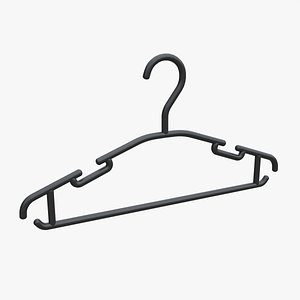 Hanger For Clothes Plastic 01 3D