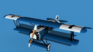 3D model Fokker D-VI V10