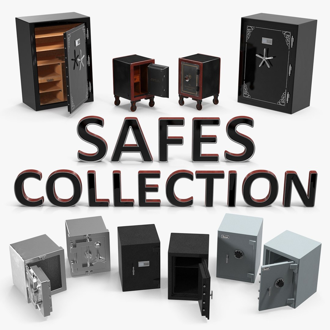 Safes 3D Models Collection 2 3D model preview