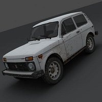 VAZ 2121 Niva Low-poly