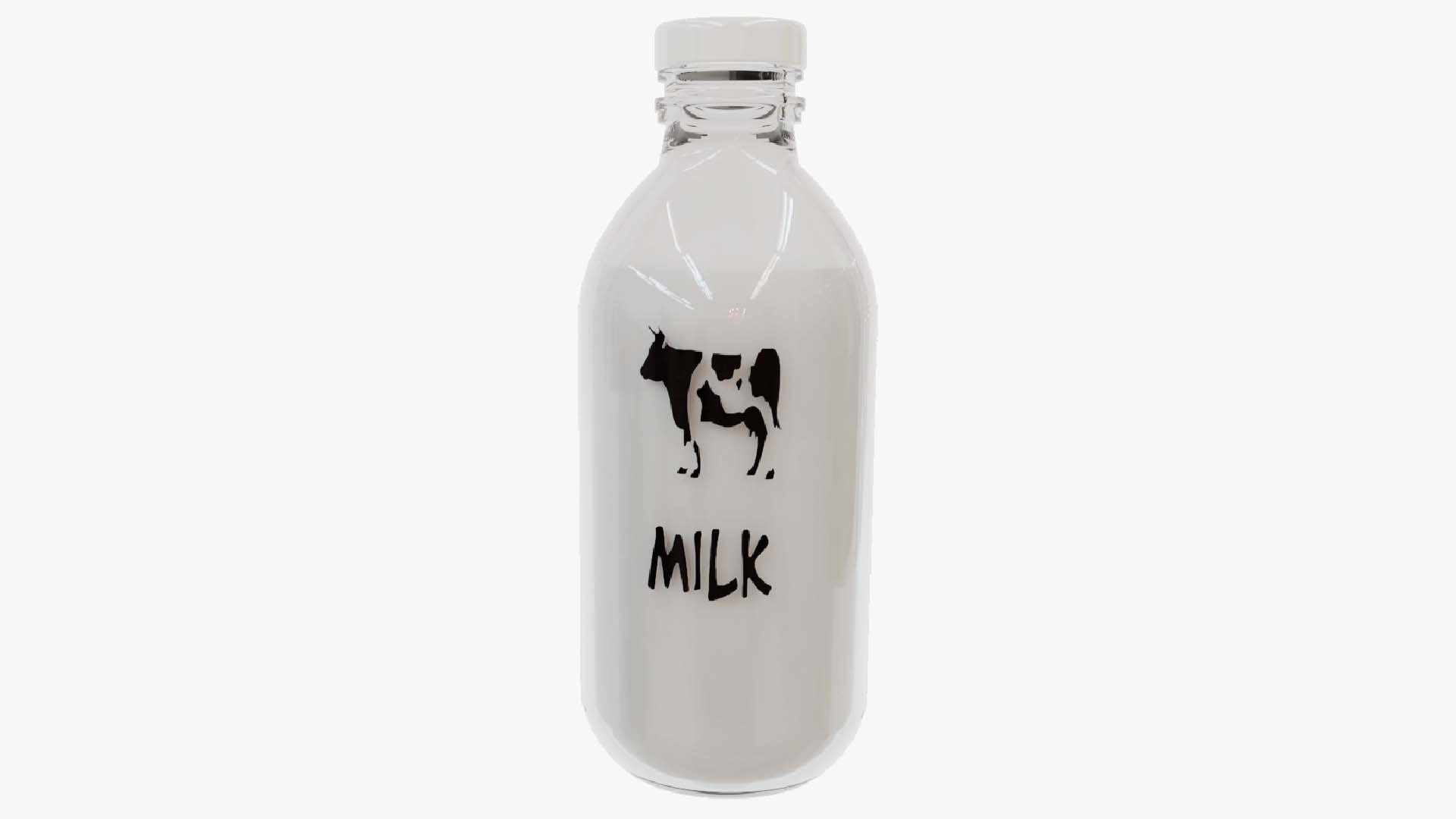 3D Model Milk Bottle - TurboSquid 2342950