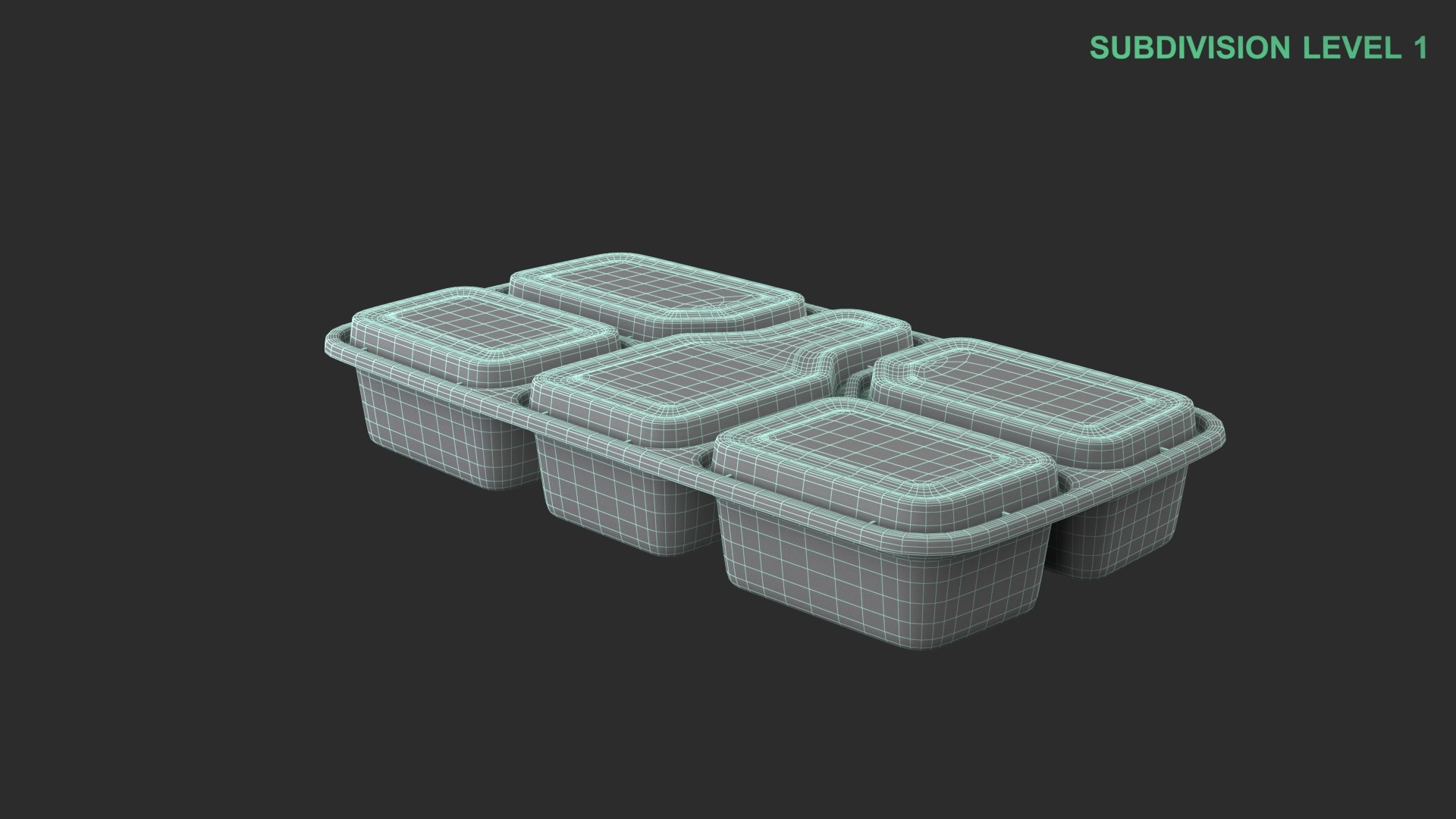 Takeaway Food Container 3D Model - TurboSquid 2352646