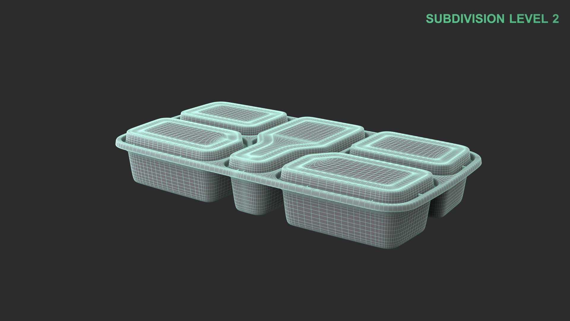 Takeaway Food Container 3D Model - TurboSquid 2352646
