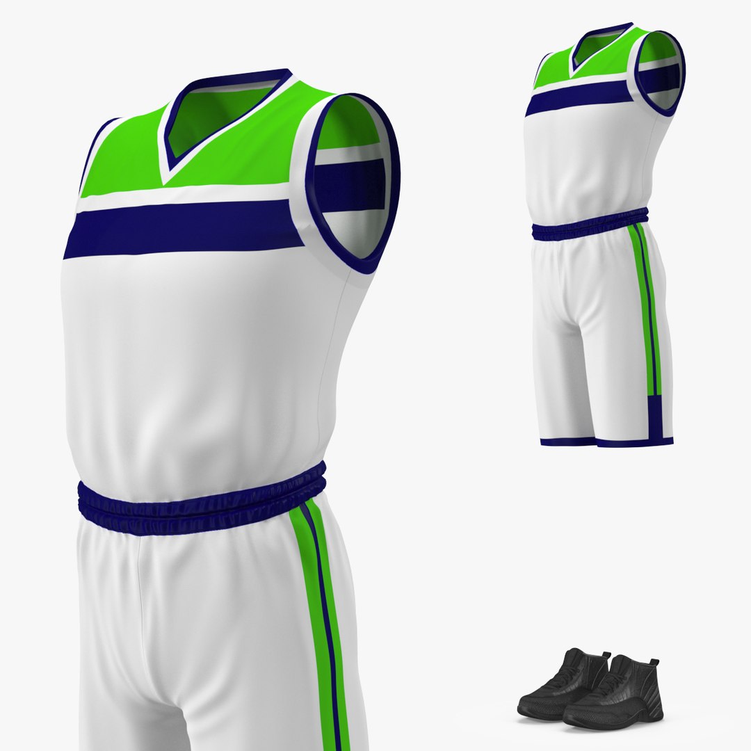 Basketball Uniform 3D model preview