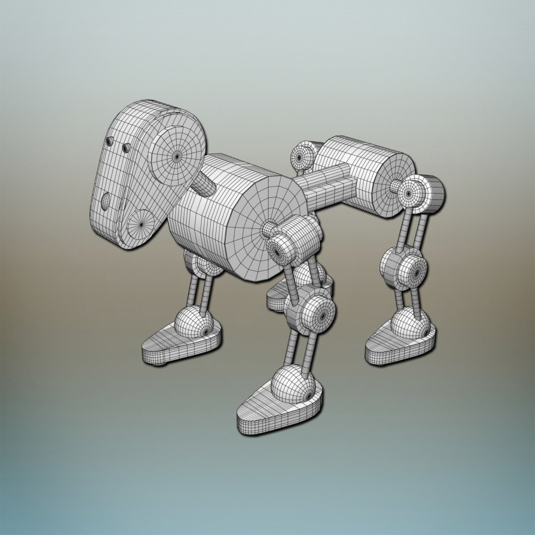 dog robot 3D model https://p.turbosquid.com/ts-thumb/nh/KSDFUg/Rp/wireframe/jpg/1614400108/1920x1080/fit_q87/a31b5be8d84b5a9eecb2f39a516c82ba8228f1f9/wireframe.jpg