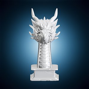 Viking Ship Dragon Head 3D Printable Model