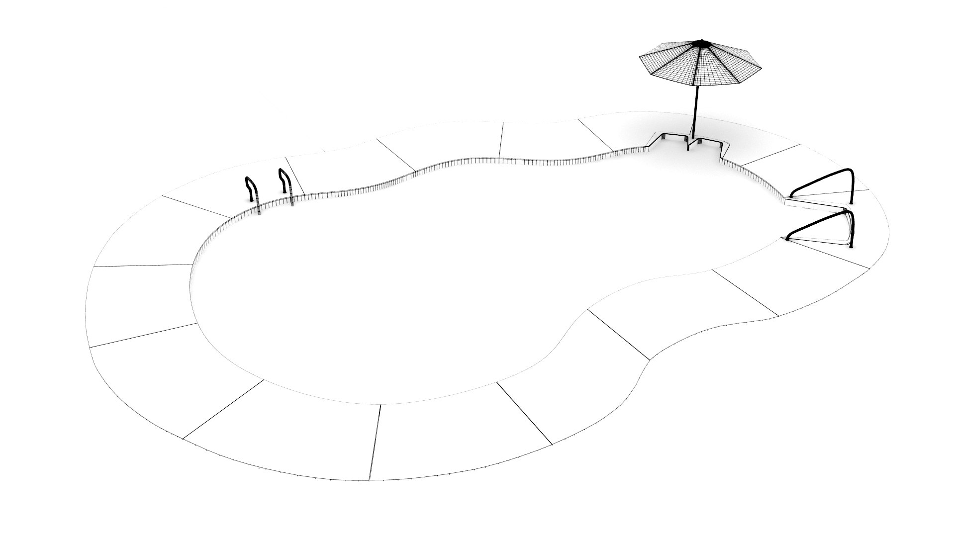 Swimming Pool Model - TurboSquid 1407468