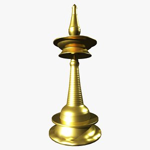 Nilavilakku - Traditional lamp 3D