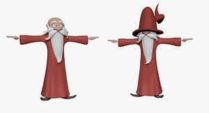 3d model cartoon dwarf