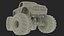 3D Raminator Monster Truck Rigged model
