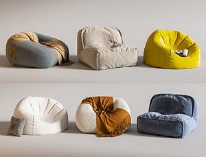 3D Bean Bag Chair Tatami Sofa Fireplace Chair Lazy Sofa Compressed Sponge Sofa Armless Recliner Lounge