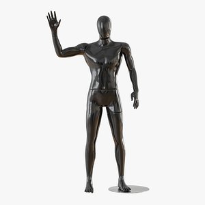 3D abstract male mannequin model