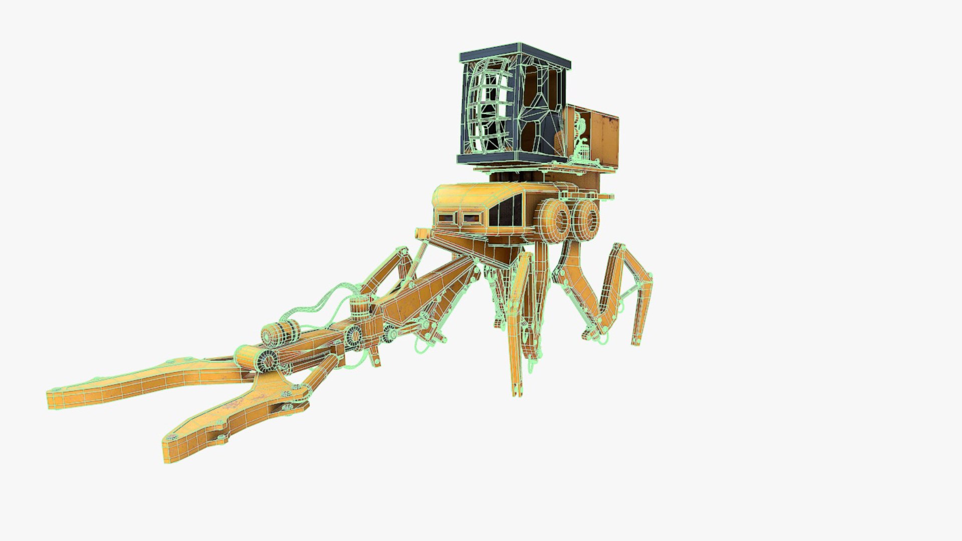 Sci Fi Construction Mech 3D Model - TurboSquid 1401983