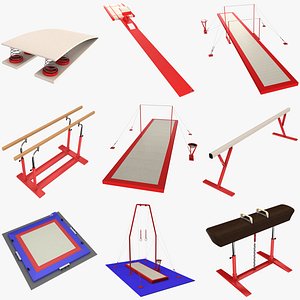 gymnastics equipment 3d model