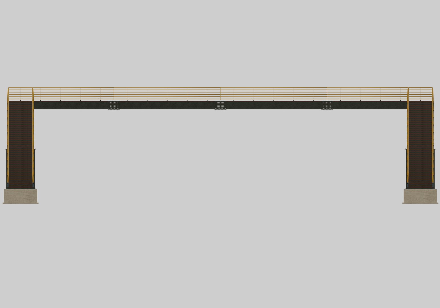 3D Steel Pedestrian Bridge - Two Columns-Pipe Rail-Straight Type-5 https://p.turbosquid.com/ts-thumb/nh/cskR9e/QP/28/jpg/1650390204/1920x1080/fit_q87/5f99660ae607a51321c5ceb593b428c48c46e418/28.jpg