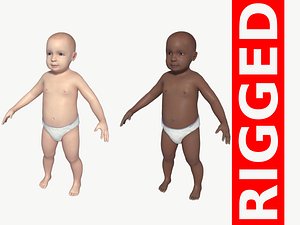 Baby - Rigged - 2 Textures