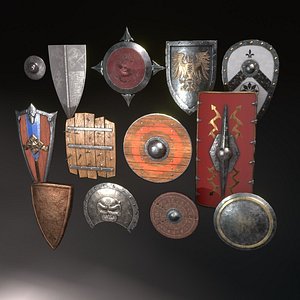 set shields 3D model