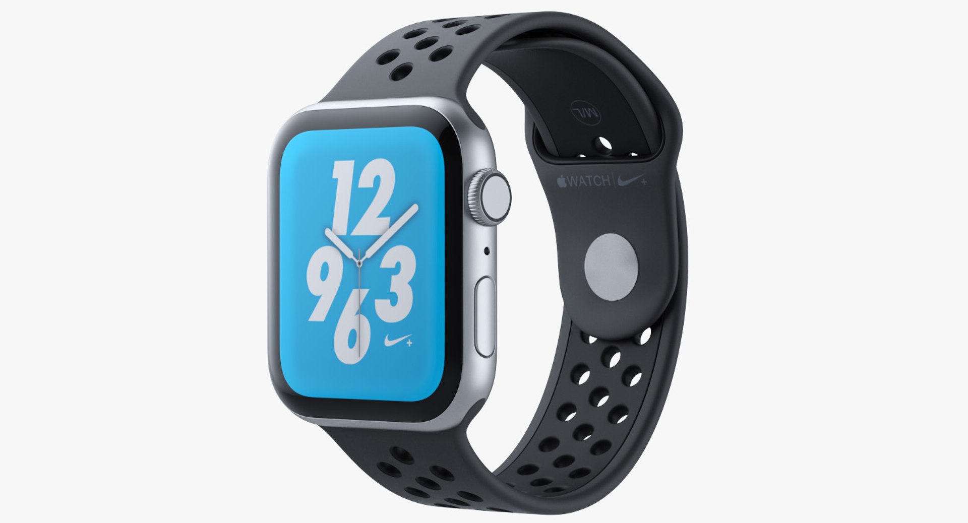 Apple Watch Series 4 Nike Black 3D Model preview