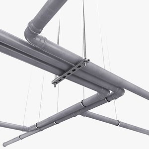 plastic plumbing pipe 3D model