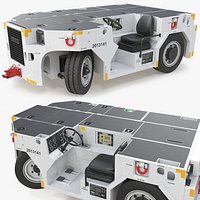 Schopf Naval Aircraft Tow Tractor Rigged for Cinema 4D