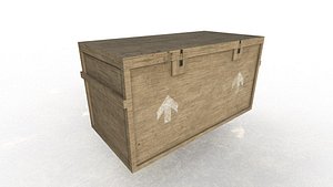 wooden box 3D model