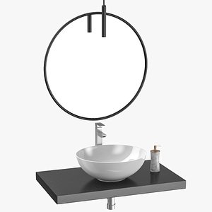 3D bathroom sink unit