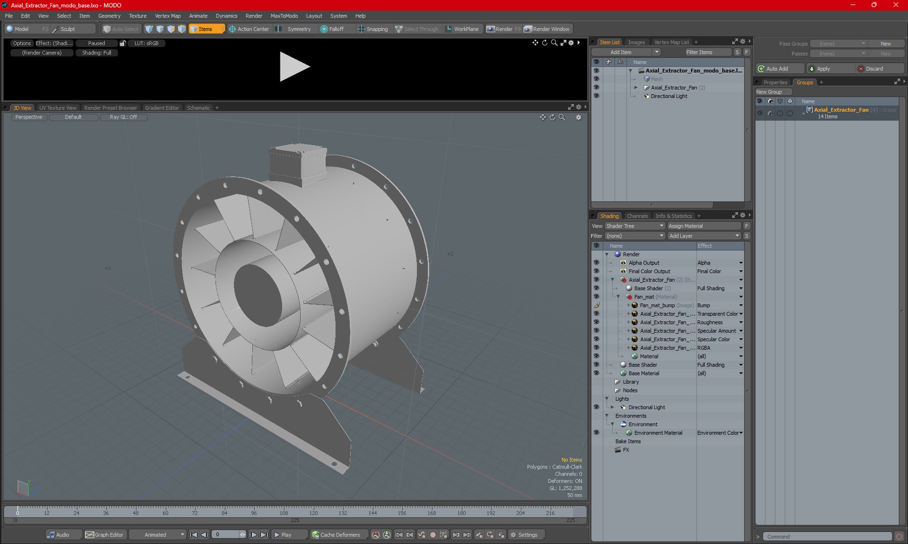 3D Axial Extractor Fan Model - TurboSquid 2184603