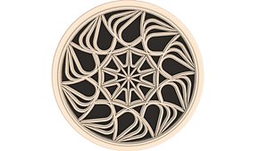 3D Gothic Rose Window