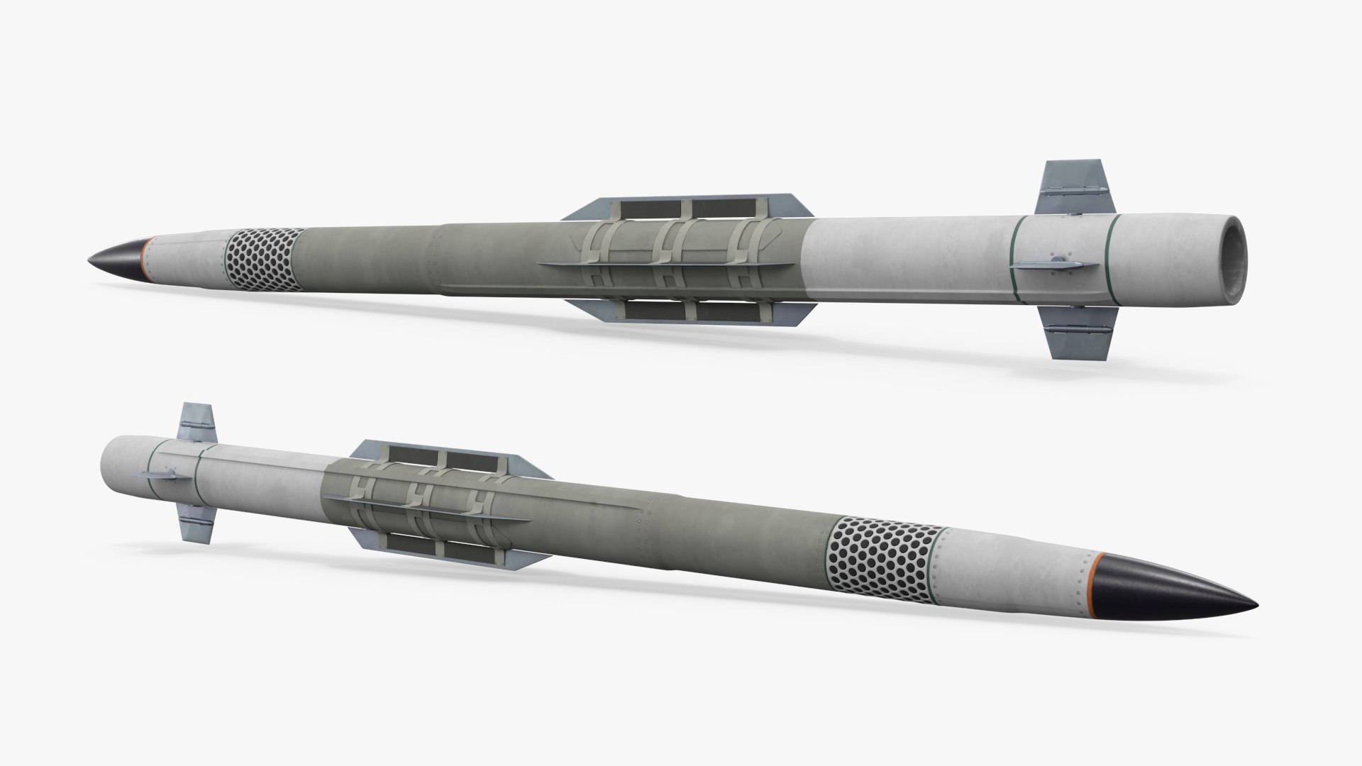 PAC 3 MSE Weapon Interceptor Missile White Gray 3D model preview
