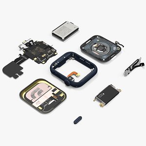 3D model Disassembled Apple Watch SE